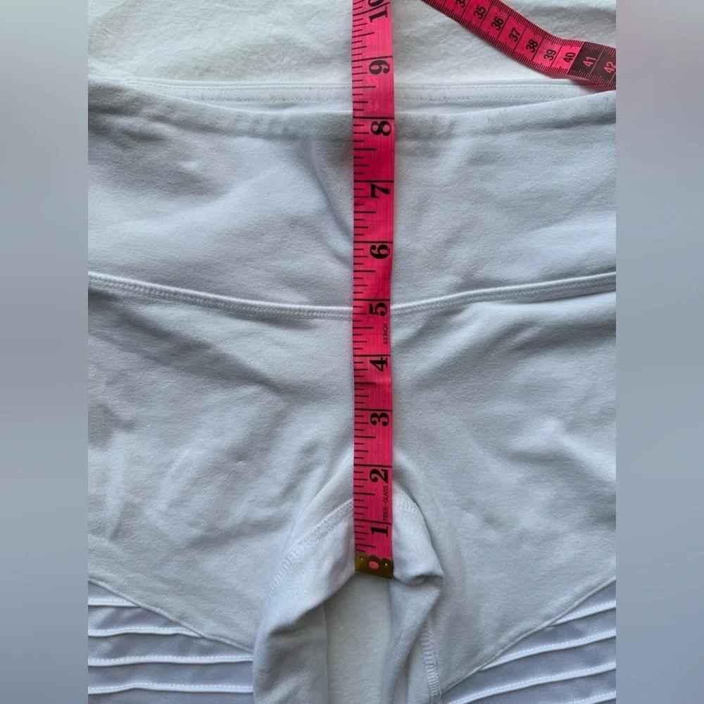 Alo Yoga Athena Mid Rise White Moto Leggings XS